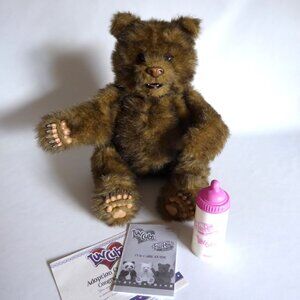 2004 HASBRO 12" FUR REAL FRIENDS LUV CUBS INTERACTIVE PLUSH BROWN BEAR (LIKE NEW